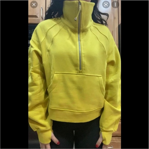 💛LULULEMON SCUBA OVERSIZED FUNNEL NECK HOODIE/JACKET-SOLEIL-XL/XXL💛 - Picture 8 of 16